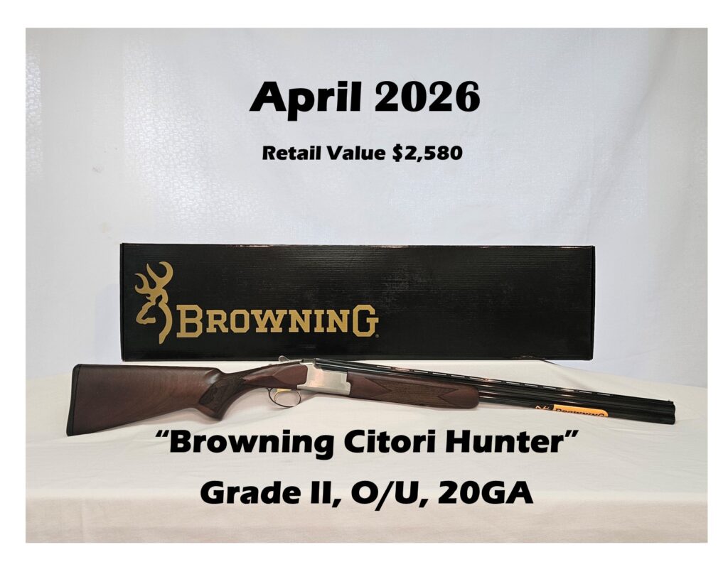 Browning Citori Hunter shotgun with box.